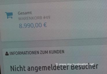  ? 8990,00 Euro Bestellung  ? 