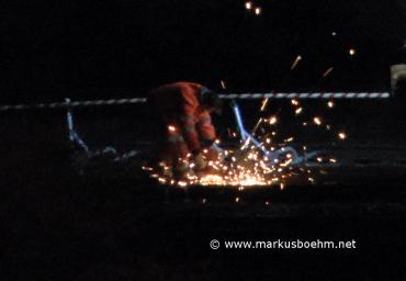Gleisarbeiten (Nachts)